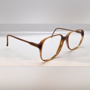 Vintage Nordic Brown Oval Sunglasses Frames Only